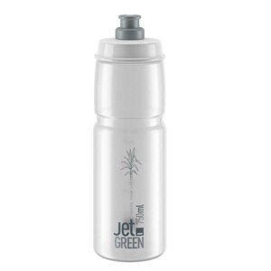 ELITE Cyklistická láhev na vodu - JET GREEN 750 ml - transparentní