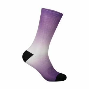 POC Cyklistické ponožky klasické - ESSENTIAL PRINT - fialová M