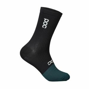 POC Cyklistické ponožky klasické - FLAIR - černá/modrá S