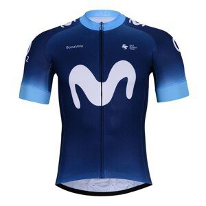 BONAVELO Cyklistický dres s krátkým rukávem - MOVISTAR 2023 - modrá