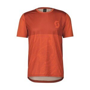SCOTT Cyklistický dres s krátkým rukávem - TRAIL VERTIC SS - oranžová L