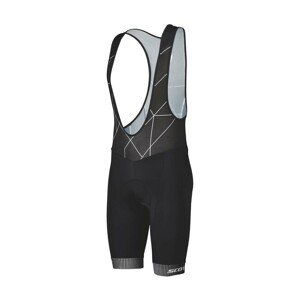 SCOTT Cyklistické kalhoty krátké s laclem - RC TEAM ++ - bílá/černá XL