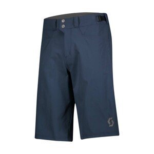 SCOTT Cyklistické kalhoty krátké bez laclu - TRAIL FLOW - modrá XL