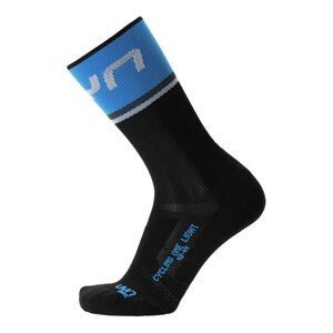 UYN Cyklistické ponožky klasické - ONE LIGHT - černá/modrá 42-44
