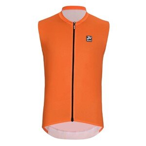 HOLOKOLO Cyklistický dres bez rukávů - AIRFLOW - oranžová 5XL