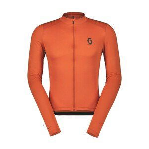 SCOTT Cyklistický dres s dlouhým rukávem zimní - ENDURANCE 10 L/SL - oranžová L