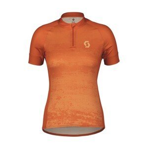 SCOTT Cyklistický dres s krátkým rukávem - ENDURANCE 30 SS LADY - oranžová XL