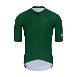 HOLOKOLO Cyklistický dres s krátkým rukávem - VICTORIOUS GOLD - zelená M