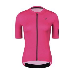 HOLOKOLO Cyklistický dres s krátkým rukávem - VICTORIOUS LADY - růžová