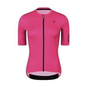 HOLOKOLO Cyklistický dres s krátkým rukávem - VICTORIOUS LADY - růžová XL