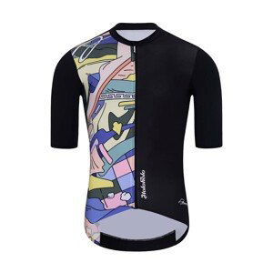 HOLOKOLO Cyklistický dres s krátkým rukávem - ESCAPE ELITE - vícebarevná/černá 6XL