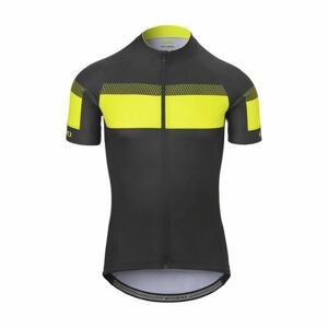 GIRO Cyklistický dres s krátkým rukávem - CHRONO SPORT - černá/žlutá M