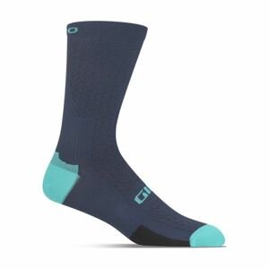 GIRO Cyklistické ponožky klasické - HRC TEAM - modrá/světle modrá L