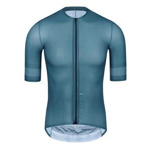 MONTON Cyklistický dres s krátkým rukávem - PRO STARSHINE - modrá XS