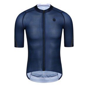 MONTON Cyklistický dres s krátkým rukávem - PRO CARBONFIBER - modrá XL