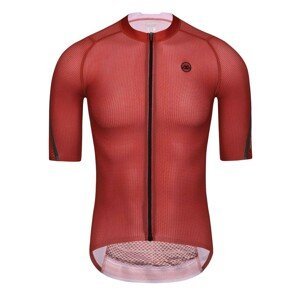 MONTON Cyklistický dres s krátkým rukávem - PRO CARBONFIBER - červená M