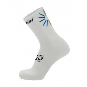 SANTINI Cyklistické ponožky klasické - TOUR DE FRANCE 2023 - bílá M