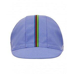 SANTINI Cyklistická čepice - UCI RAINBOW - fialová/duhová UNI