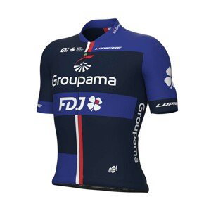 ALÉ Cyklistický dres s krátkým rukávem - GROUPAMA FDJ 2023 - modrá/červená/bílá M