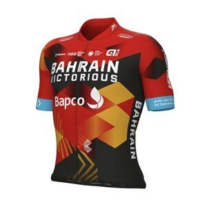 ALÉ Cyklistický dres s krátkým rukávem - BAHRAIN VICTORIOUS 2023 - modrá/červená/bílá/černá