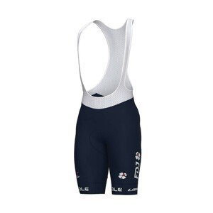 ALÉ Cyklistické kalhoty krátké s laclem - GROUPAMA FDJ 2023 - modrá XL