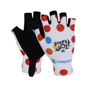 BONAVELO Cyklistické rukavice krátkoprsté - TOUR DE FRANCE 2023 - bílá/červená