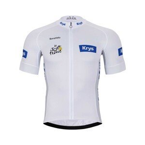 BONAVELO Cyklistický dres s krátkým rukávem - TOUR DE FRANCE 2023 - bílá
