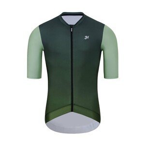 HOLOKOLO Cyklistický dres s krátkým rukávem - INFINITY - zelená 4XL
