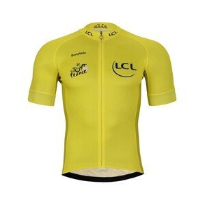BONAVELO Cyklistický dres s krátkým rukávem - TOUR DE FRANCE 2023 - žlutá XS