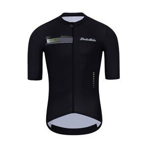 HOLOKOLO Cyklistický dres s krátkým rukávem - VIBES - černá 5XL