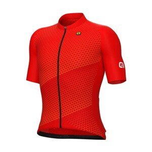 ALÉ Cyklistický dres s krátkým rukávem - WEB PR-E - červená