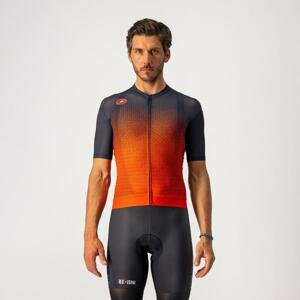 CASTELLI Cyklistický dres s krátkým rukávem - INSIDER - oranžová/červená