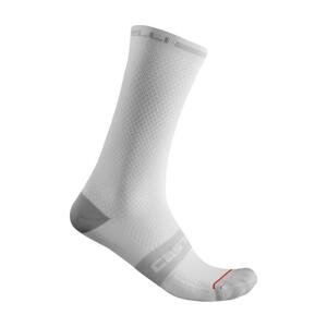 CASTELLI Cyklistické ponožky klasické - SUPERLEGGERA T 18 - bílá 2XL