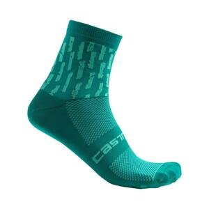 CASTELLI Cyklistické ponožky klasické - AERO PRO W - zelená S-M