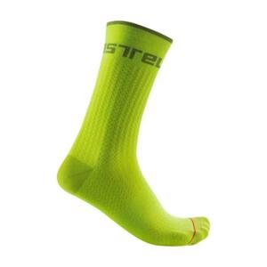CASTELLI Cyklistické ponožky klasické - DISTANZA 20 - světle zelená