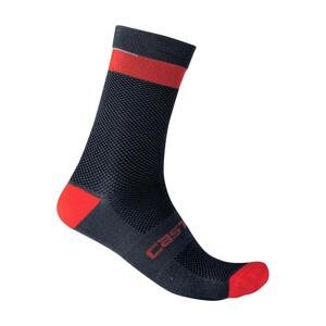 CASTELLI Cyklistické ponožky klasické - ALPHA 18 - modrá L-XL