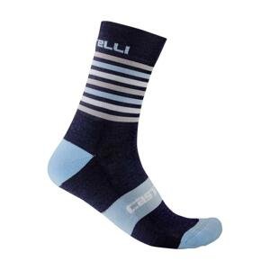 CASTELLI Cyklistické ponožky klasické - GREGGE 15 - modrá L-XL