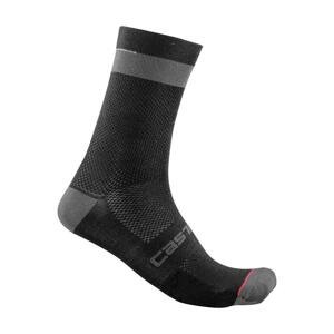 CASTELLI Cyklistické ponožky klasické - ALPHA 18 - černá