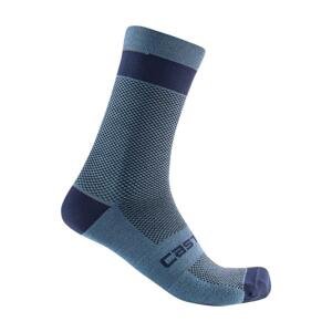CASTELLI Cyklistické ponožky klasické - ALPHA 18 - modrá 2XL