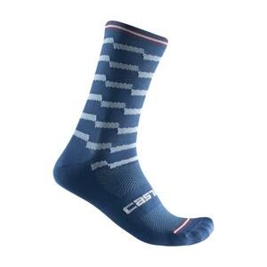CASTELLI Cyklistické ponožky klasické - UNLIMITED 18 - modrá L-XL