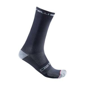CASTELLI Cyklistické ponožky klasické - SUPERLEGGERA T 18 - modrá L-XL