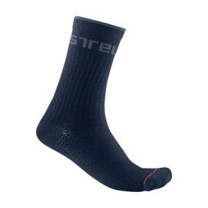 CASTELLI Cyklistické ponožky klasické - DISTANZA 20 - modrá L-XL