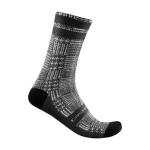 CASTELLI Cyklistické ponožky klasické - MAISON - černá/bílá S-M