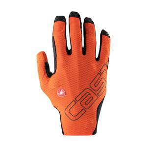 CASTELLI Cyklistické rukavice dlouhoprsté - UNLIMITED LF - oranžová