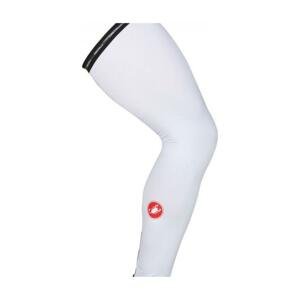 CASTELLI Cyklistické návleky na nohy - UPF 50+ - bílá