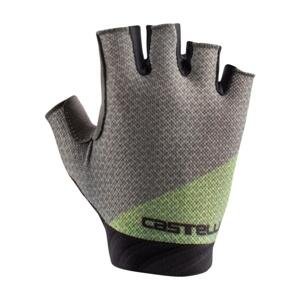 CASTELLI Cyklistické rukavice krátkoprsté - ROUBAIX GEL 2W - šedá S