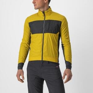 CASTELLI Cyklistická větruodolná bunda - UNLIMITED PUFFY - žlutá L