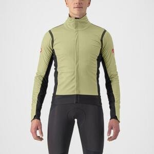 CASTELLI Cyklistická zateplená bunda - ALPHA ROS 2 - světle zelená XL