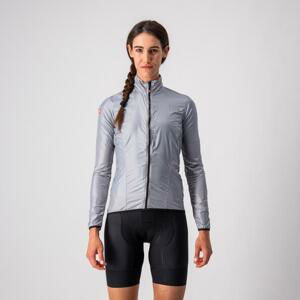 CASTELLI Cyklistická větruodolná bunda - ARIA SHELL W - stříbrná XS