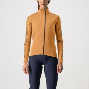CASTELLI Cyklistická zateplená bunda - TRANSITION - oranžová L
